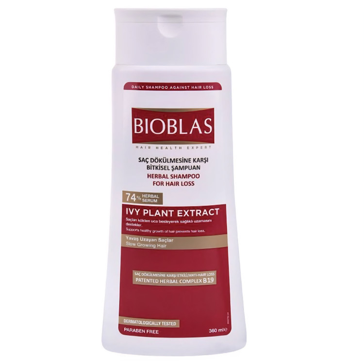 شامپو تقویت کننده و ضد ریزش مو بیوبلاس مدل IVY PLANT EXTRACT(واردات قانونی از منطقه آزاد ارس)
