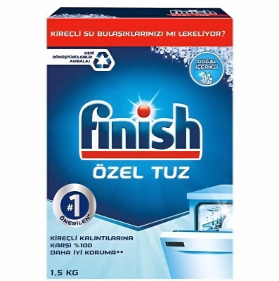 نمک ماشین ظرفشویی فینیش مدل Ozel Tuz وزن 1500 گرم اصل(واردات قانونی ارسال از منطقه آزاد ارس)