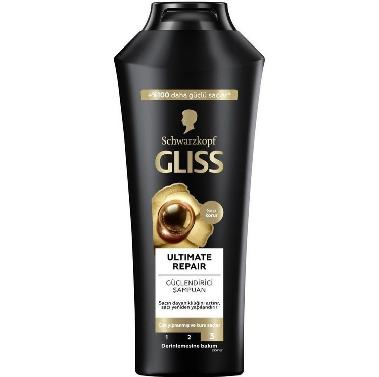 شامپو مو گلیس Gliss اورجینال حجم 400 میل (واردات قانونی ارسال از منطقه آزاد ارس)