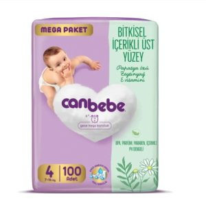 پوشک بچه جان به به مدل مگا پک سایز 4 بسته 100 عددی(اورجینال)