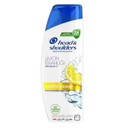 شامپو ضد شوره مردانه head & shoulders با رایحه لیمو حجم 330 میلی(واردات قانونی از منطقه آزاد ارس)