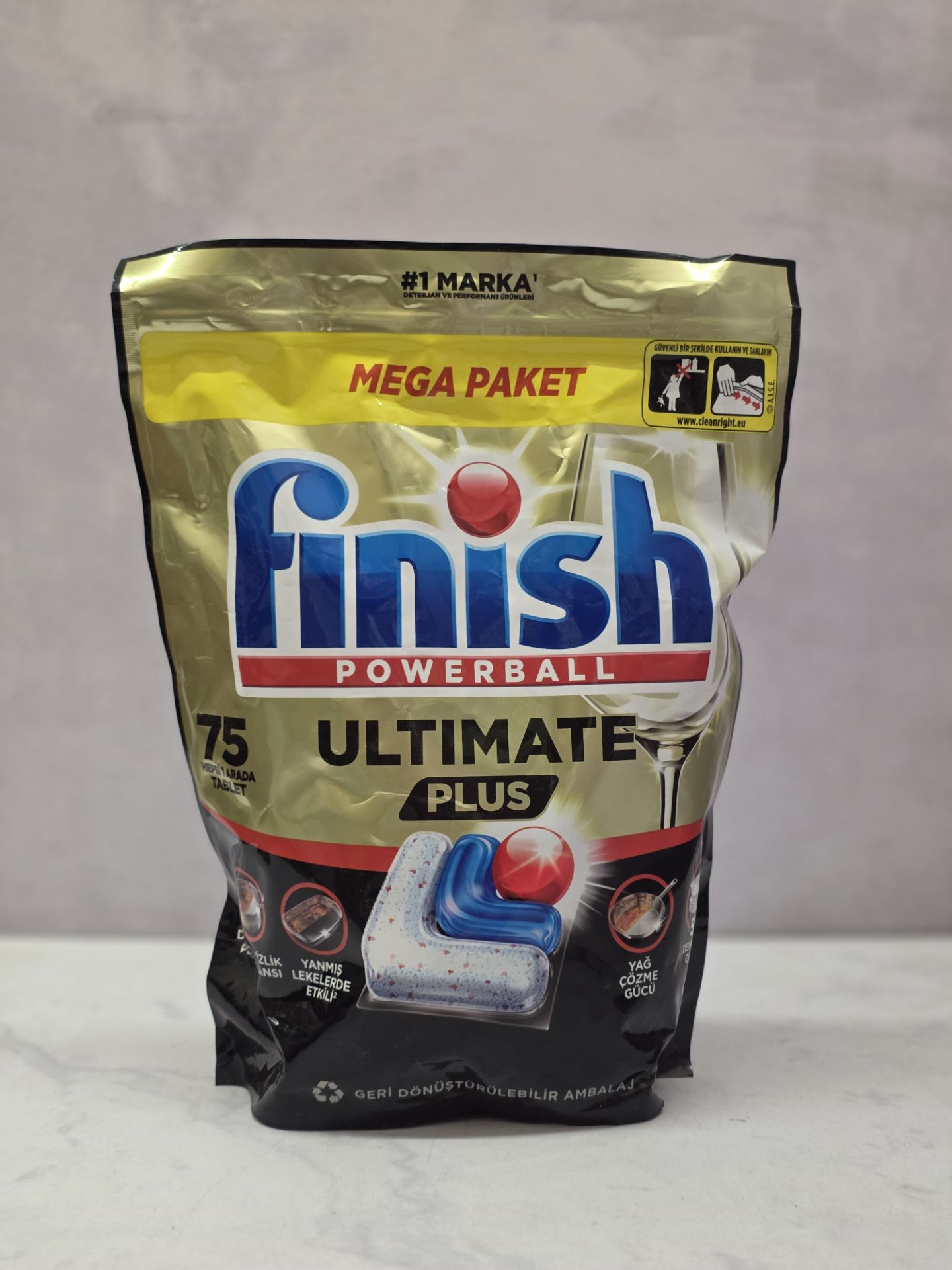 قرص ماشین ظرفشویی فینیش مدل Ultimate Plus بسته 75 عددی(واردات قانونی از منطقه آزاد ارس)