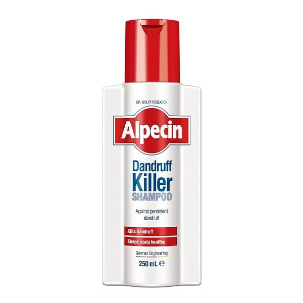 شامپو آلپسین Alpecin مدل Dandruff Killer ضد شوره حجم 250 میلی(واردات قانونی از منطقه آزاد ارس)