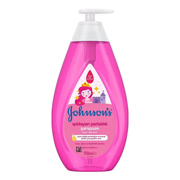 شامپو بچه جانسون JOHNSON براق کننده مو حاوی روغن آرگان حجم 750 میلی(واردات قانونی از منطقه آزاد ارس)