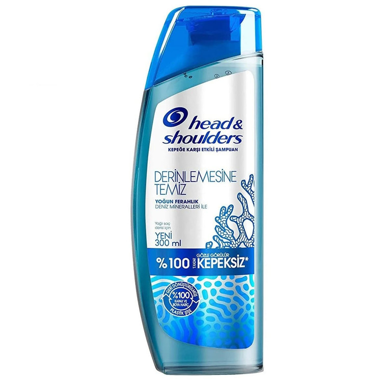 شامپو هد اند شولدرز Head and Shoulders اصل فرانسه مواد معدنی دریایی پوست سر چرب حجم 300 میلی(واردات قانونی از منطقه آزاد ارس)