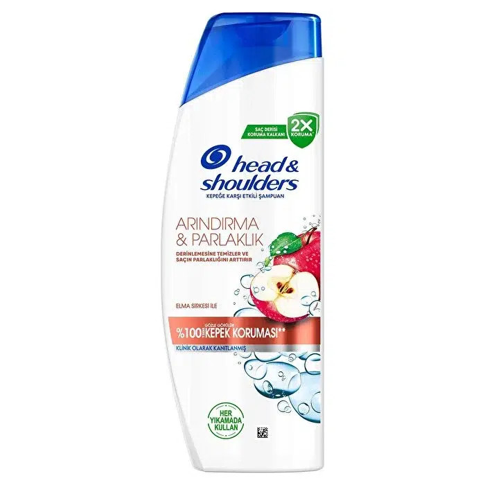 شامپو هد اند شولدرز head and shoulders مدل Arindirma and parlaklik حاوی عصاره سیب حجم 330 میلی(واردات قانونی از منطقه آزاد ارس)