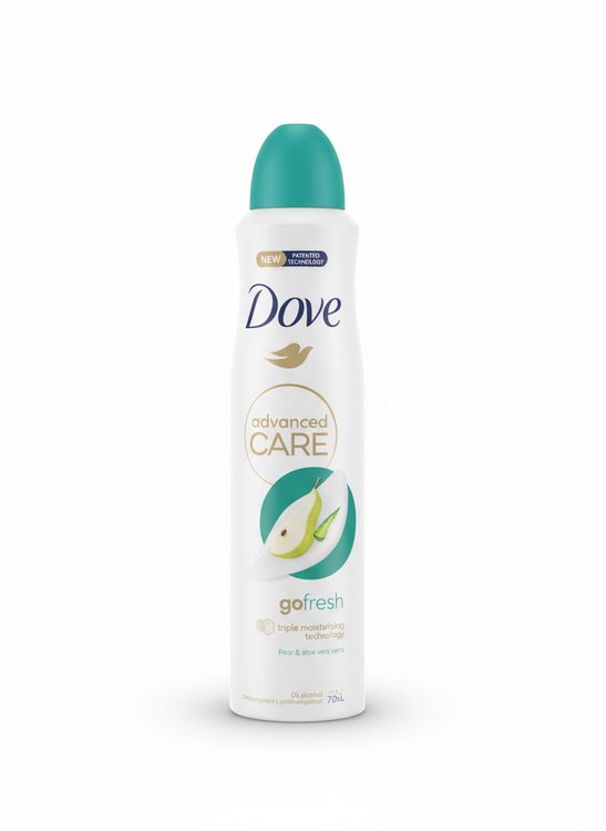 اسپری ضد تعریق زنانه داو رایحه گلابی و آلوئهورا مدل Go Fresh Advanced Care حجم 250 میلی(واردات قانونی از منطقه آزاد ارس)