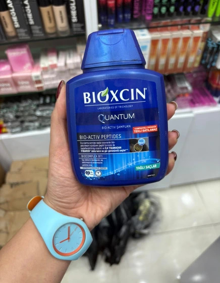 شامپو bioxسین سرمه ای برای موهای چرب ضد ریزش حجم 300 میلی(واردات قانونی از منطقه آزاد ارس)