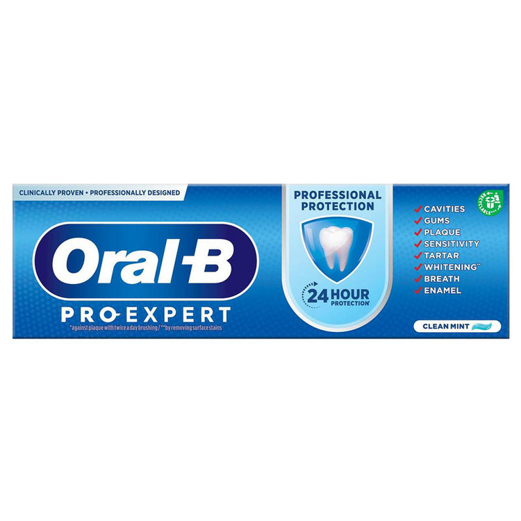 خمیردندان اورال بی مدل Pro-Expert Professional محافظ دندان و لثه با حجم 75 میلی(واردات قانونی از منطقه آزاد ارس)