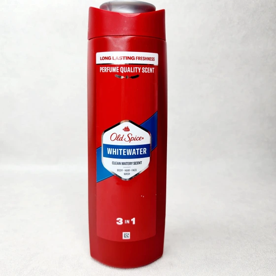 شامپو سر و صورت و بدن سه کاره مردانه اولد اسپایس Old Spice مدل Whitewater با حجم 400 میلی(واردات قانونی از منطقه آزاد ارس)