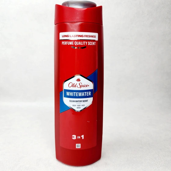 شامپو سر و صورت و بدن سه کاره مردانه اولد اسپایس Old Spice مدل Whitewater با حجم 400 میلی(واردات قانونی از منطقه آزاد ارس)