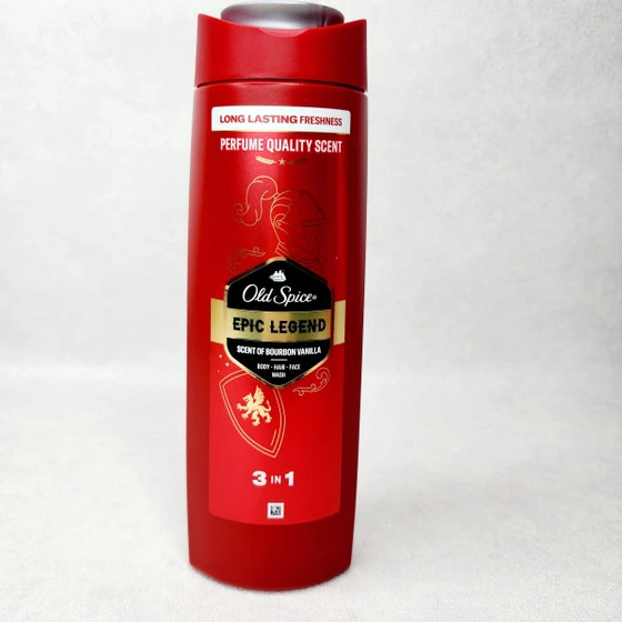 شامپو سر و صورت و بدن سه کاره مردانه اولد اسپایس Old Spice مدل Epic Legend با حجم 400 میلی(واردات قانونی از منطقه آزاد ارس)