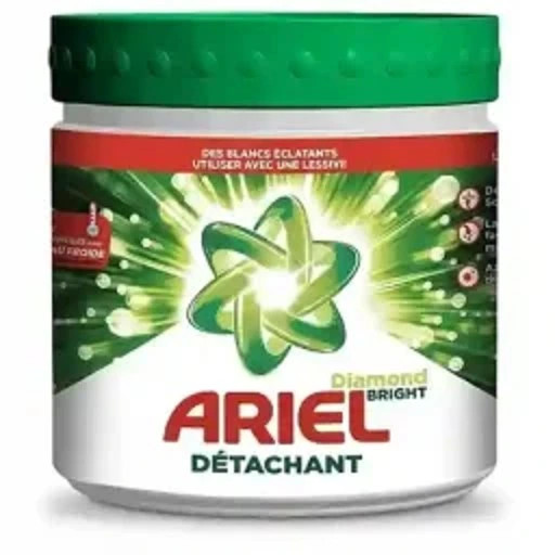 پودر لکه بر لباس آریل Ariel مناسب لباس های سفید با حجم 500 گرم(واردات قانونی از منطقه آزاد ارس)