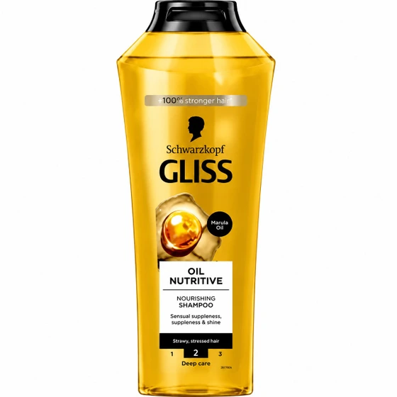 شامپو Gلیس طلایی شفاف مدل Gliss Oil Nutritive مناسب برای تمامی موها با حجم 400 میلی (واردات قانونی ارسال از منطقه آزاد ارس)