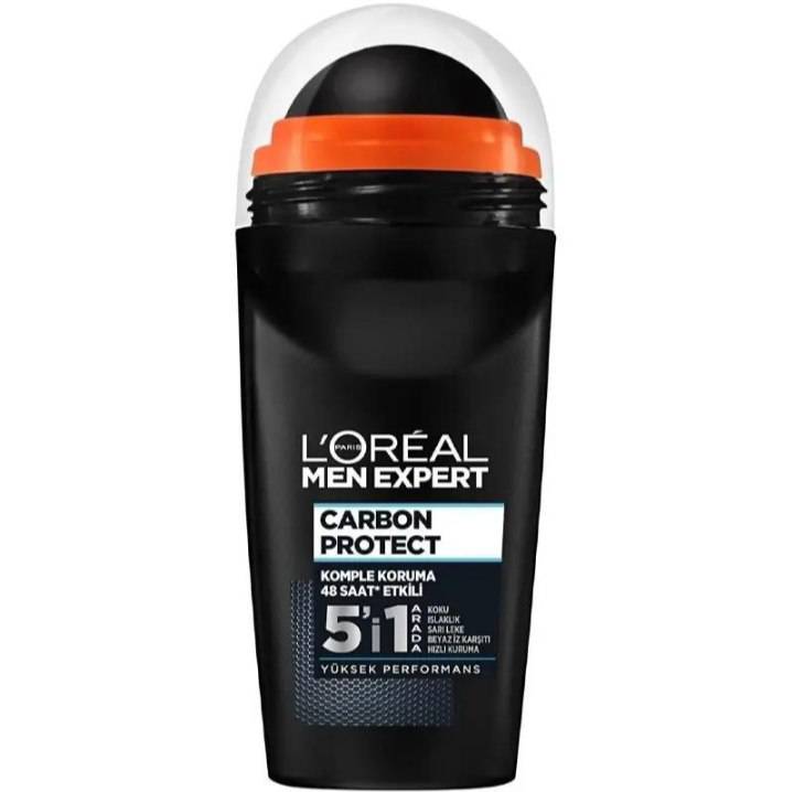 مام ضدتعریق مردانه Lورآل مدل Carbon Protect با ماندگاری 48 ساعته با حجم 50 میلی(واردات قانونی از منطقه آزاد ارس)