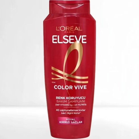 شامپو elسیو قرمز مدل Color Vive ، مناسب برای موهای رنگ شده و دارای دکلره ، تثبیت کننده رنگ مو ، با حجم 300 میلی (واردات قانونی از منطقه آزاد ارس)