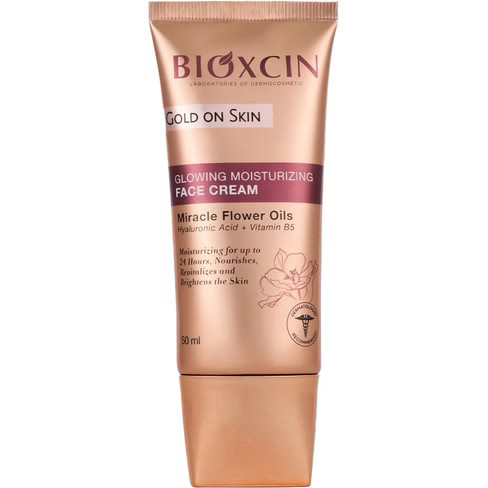 کرم صورت بیوکسین مدل Gold On Skin ، مرطوبکننده و روشنکننده ، مناسب برای انواع پوست ها ، با حجم 50 میلی(واردات قانونی از منطقه آزاد ارس)
