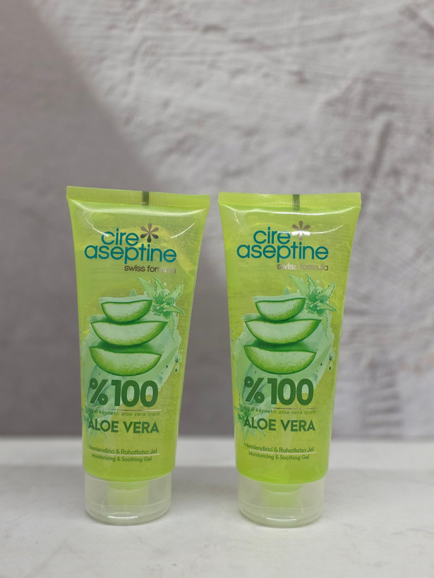 ژل 100% آلوئه ورا آسپتین ، رطوبت رسان و تسكين دهنده ، مناسب برای انواع پوست به ویژه پوست های خشک ، 200 ميلی(واردات قانونی از منطقه آزاد ارس)