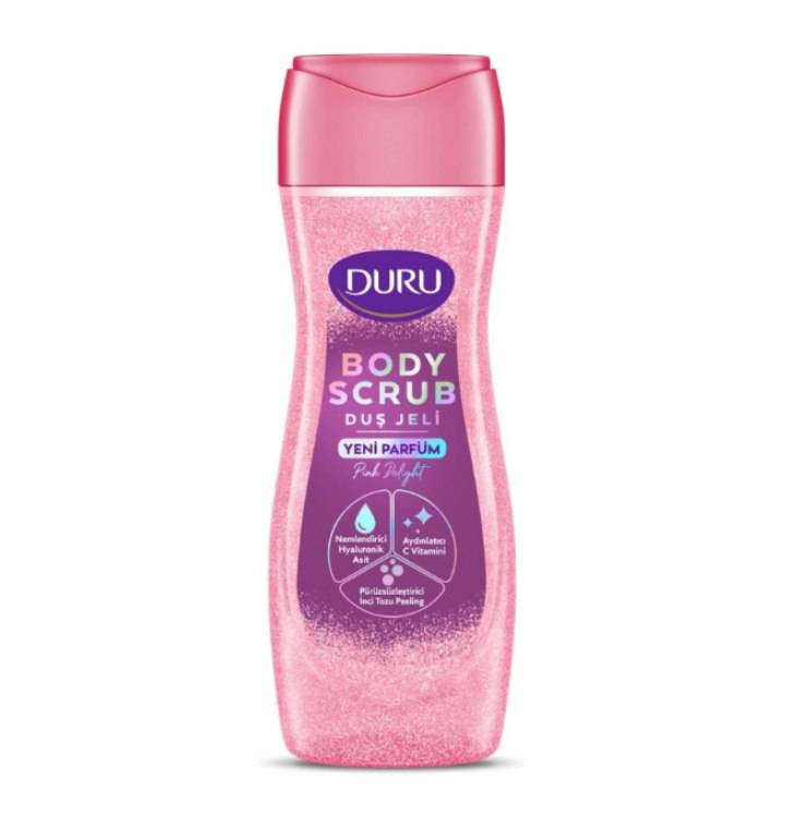 شامپو بدن اسکرابدار دورو مدل Body Scrub Pink Delight ، مناسب برای انواع پوست ها ، با حجم 450 میلی(واردات قانونی از منطقه آزاد ارس)