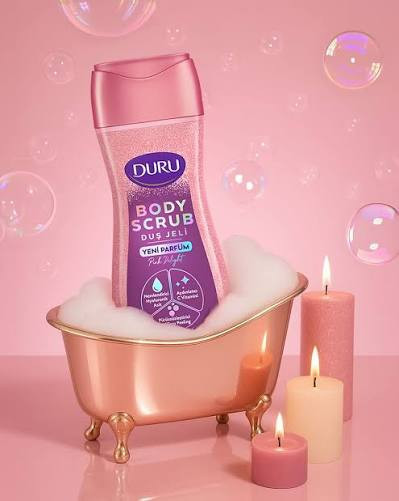 شامپو بدن اسکرابدار دورو مدل Body Scrub Pink Delight ، مناسب برای انواع پوست ها ، با حجم 450 میلی(واردات قانونی از منطقه آزاد ارس)