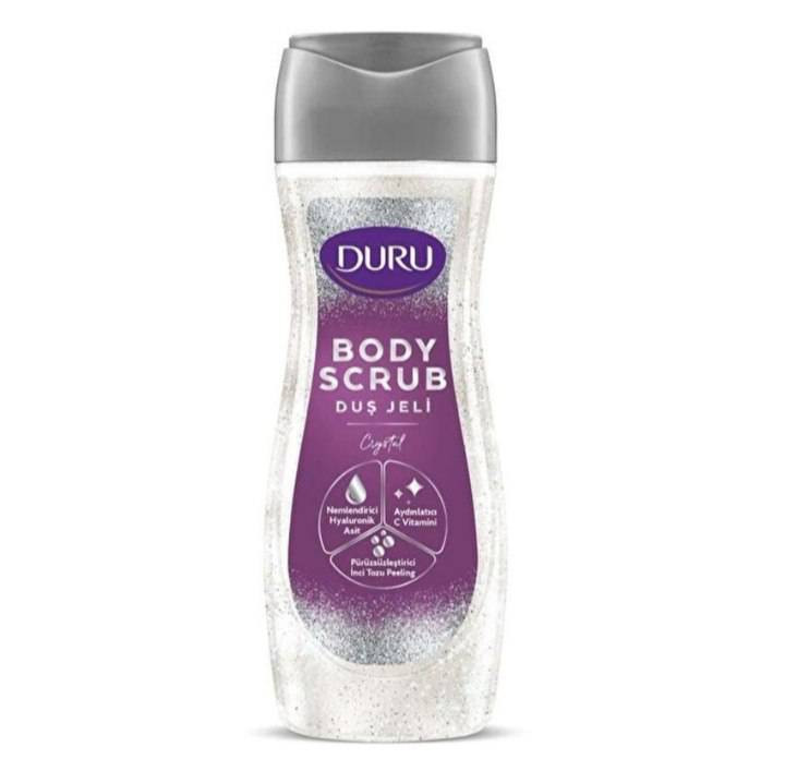 شامپو بدن اسکراب‌دار دورو مدل Duru Body Scrub Crystal ، مناسب برای انواع پوست ها ، با حجم ۴۵۰ میلی(واردات قانونی از منطقه آزاد ارس)