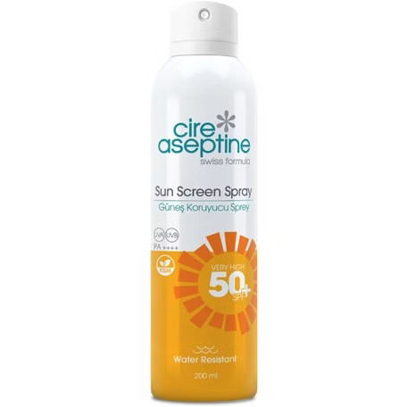 اسپری ضد آفتاب بدن بزرگسالان با SPF 50+ آسپتین ، مناسب برای انواع پوست ها ، با حجم 200 میلی(واردات قانونی از منطقه آزاد ارس)