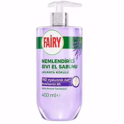 مایع دستشویی فیری ، مرطوب کننده ، با رایحه اسطوخودوس ، حاوی هیالورونیک اسید 16D و پروویتامین B5 ، با حجم 400 میلی(واردات قانونی از منطقه آزاد ارس)